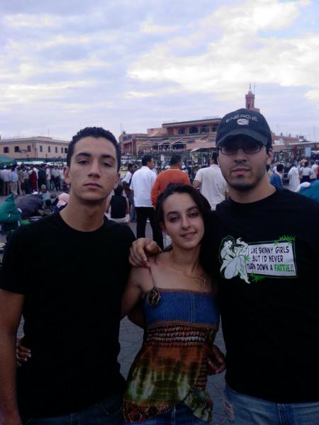 rachid avec sz copine&abdou a marakech